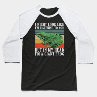 I'M A GIANT FROG Vintage Baseball T-Shirt